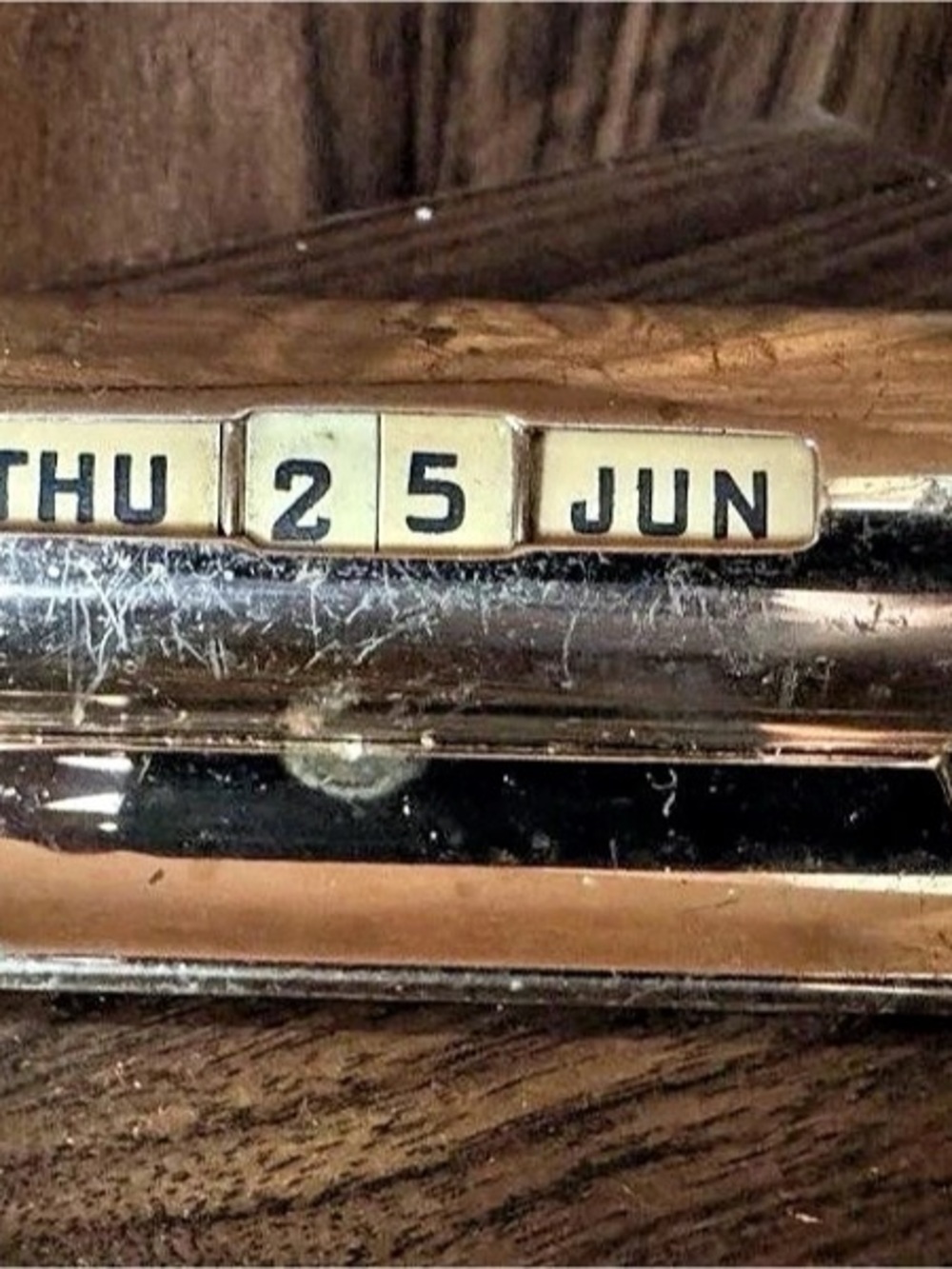 Vintage Perpetual Desk Calendar